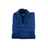 Halat de baie dama, 100% bumbac, 380 gr/m2, indigo